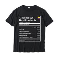 Colombian Nutrition Facts Funny Cool Graphic Tshirt Men Latest Cosie Tops Shirts Cotton T Shirt Normal