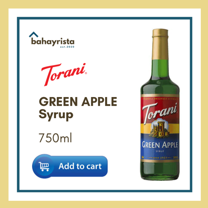 Torani Green Apple Syrup 750ml Lazada PH