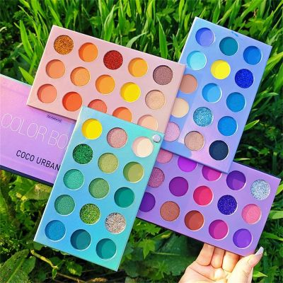 ✚❒◐ 35/48/60 Color Eyeshadow Combo Tray Palette Colorful Matte Pearlescent Eye Makeup Shimmer Offset Shimmer Eyeshadow Tray Cosmetic