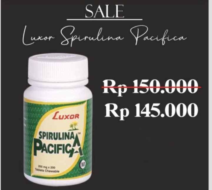 LUXOR SPIRULINA PACIFICA 200 TABLET HERBAL KESEHATAN Lazada Indonesia