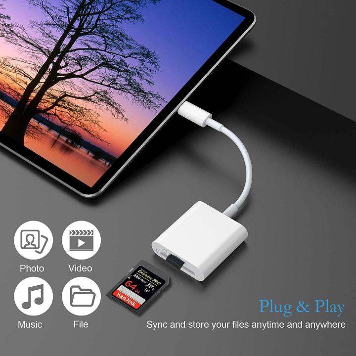 USBC to SD Card Reader, USB Type C to SD / TF Card Camera Reader