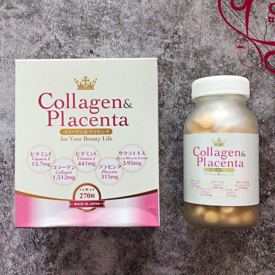 Hoàn tiền 8%hcmviên uống trắng da collagen & placenta 5 in 1 nhật bản 270 - ảnh sản phẩm 2