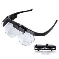 XHLXH LED lights For Reading Optical Lens Repair Wearing Replaceable Headhold Magnifier Magnifying Glass Reading Glasses Illuminated Magnifier