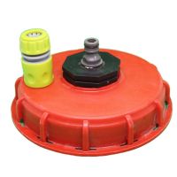 Plastic IBC Tank Cap Cover Lid Bung Adapter with Water Injection Connector Plug