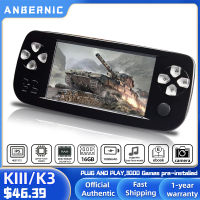 ANBERNIC PAP K3 Kiii 4.3นิ้วแบบพกพาเกมคอนโซล64Bit วิดีโอเกมเครื่องเล่น3000เกมเด็กของขวัญ