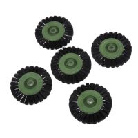 DRELD 5Pcs Dremel Accessories 60mm Grinding Brush Head Abrasive Wheel Black Buffing Polishing Wheels for Dremel Rotary Tool