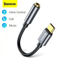 Baseus Type C 3.5หูฟังแจ็คหูฟังชนิด USB C ถึง3.5มม. สายออดิโอหูฟังอะแดปเตอร์ Aux เหมาะสำหรับ Huawei Honor เหมาะสำหรับ Xiaomi Mi 10 9 8 Oneplus