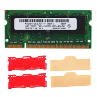 2X DDR2 4GB Laptop Ram+Cooling Vest 800Mhz PC2 6400 SODIMM 2RX8 200 Pins for AMD Laptop Memory