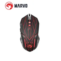 MARVO M321 เมาส์เกมส์มิ่งมาโคร GAMING MOUSE มีไฟ LED ตั้งค่ามาโครได้