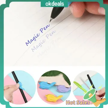 4pcs Automatic Fade Pen Kit Disappearing Refill Invisible Blue Ink