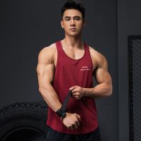 Original I-shaped vest fitness quick-drying top blouse vest mens summer loose breathable professional muscle sports training suit