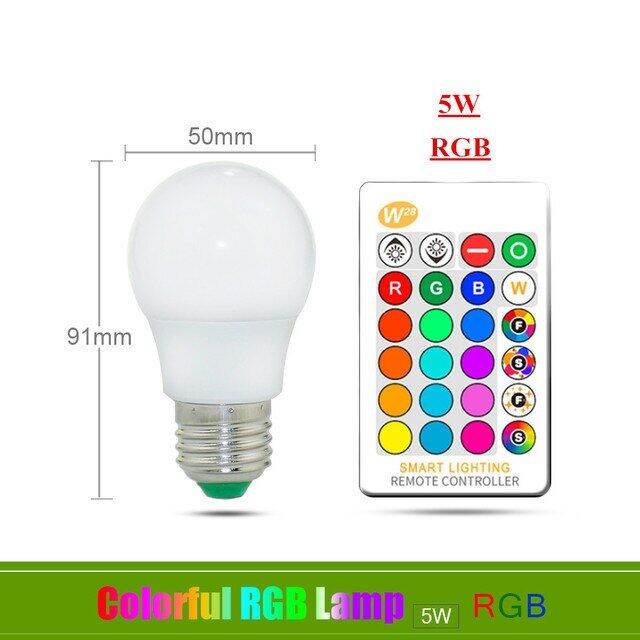 new-lan84-led-หรี่แสงได้-rgb-rgbw-rgbww-สีในบ้านหลอดไฟแอลอีดีสำหรับ-e27-5w-10w-15w-ac85-265v-รีโมทคอนโทรล-ir-24ปุ่ม