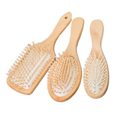 ♘☃ 1 Comb Hair Care Brush Massage Wooden Cushion Massage Comb Antistatic Spa Bamboo Airbag Hair Comb Head Promote Blood Circulation
