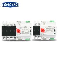 Din Rail 2P 4P Ats สวิตช์แปลงไฟฟ้าอัตโนมัติแบบคู่100a กำลังไฟไม่ขาดช่วงสวิตช์เลือก63a Tomzn Mini