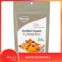 MORLIFE CERT. ORG. TURMERIC POWDER 150 G Morlife 150 g/ใบรับรองมอร์ไลฟ์ อสม. ผงขมิ้น 150 กรัม มอร์ไลฟ์ 150 ก