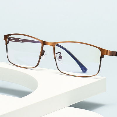 แฟชั่นกรอบแว่นตาออปติคอล Ultralight ทนทานกรอบโลหะ Doual Anti Slip ขากระจก Non-Prescription กรอบแว่นตา Unisex