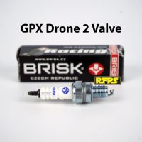 หัวเทียน BRISK COPPER RACING แกนทองแดง GPX Drone 2 Valve Spark Plug (CY41RAN) รองรับทุกน้ำมัน