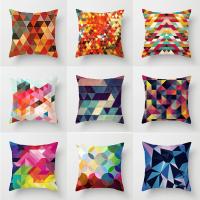 【JH】 New Polyester Fabric Throw Cover Colorful Abstract Pattern Cushion