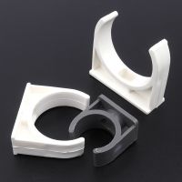 PVC U-Type Pipe Clamp Plastic Pipe Clip Tube Holder Pipe Fitting Fixed With Screws White/Grey 20mm 25mm 32mm 40mm 50mm