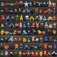 【จัดส่งจากกรุงเทพ】24 ชิ้น/เซ็ต Pokemon Action FIGURE 2-3 ซม.ไม่ซ้ำ MINI ตัวเลขของเล่น Pikachu Anime เด็กเก็บตุ๊กตาวันเกิดของขวัญ