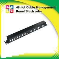 BISMON  B1-CMP148 48 slot Cable Management Panel Black color
