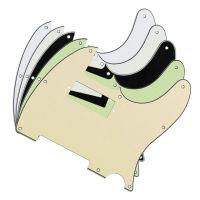 FLEOR Mini Humbucker Pickguard Tele Guitar Scratch Plate &amp; Pickguard Screws,มี11สีให้เลือก