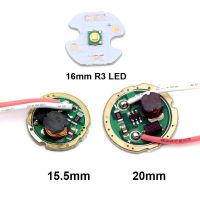 ไดรเวอร์บอร์ด1โหมด1.5-3.7V แผงวงจรเอาต์พุต700Ma อินพุต16มม. R3 3W ไดโอดตัวปล่อย LED สำหรับไฟฉายขนาดเส้นผ่าศูนย์กลาง15.5มม. 20มม.