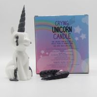 i cant Breathe Black Tear Crying Unicorn Candle Unicorn Horse Kids Party Children Gift Fun Gift Candle