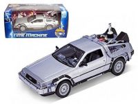 ยินดีต้อนรับ1:24 Delorean ของเล่นไทม์แมชชีนกลับไปยังอนาคตส่วนที่2รถโมเดล Diecast ใหม่ในกล่อง