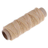 Toplans 50m/Roll Leather Sewing Flat Waxed Thread Wax String Hand Stitching Craft 150D