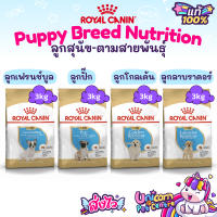 Royal Canin Breed French Bulldog Pug Golden Labrador Puppy 3kg โรยัลคานิน ลูกสุนัข เฟรนช์บุล ปั๊ก โกลเด้น ลาบราดอร์ ถุง 3 กก.