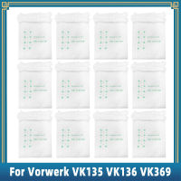 สำหรับVorwerk Kobold VK135 / VK136 / VK369 / FP135 / FP136 เครื่องดูดฝุ่นอุปกรณ์เสริมถุงเก็บฝุ่น-GEIWH MALL