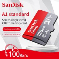 [HOT TALQQQWWEGE 583]100การ์ดหน่วยความจำ TF SanDisk Ultra เดิม32GB 64GB 128GB 256GB 512GB MicroSDHC A1 UHS-I รถยนต์สำหรับสมาร์ทโฟน