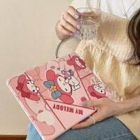 Sanrio My Melody Case Ipad หมุนได้สีชมพู Y 10.9 11สำหรับปกคอมพิวเตอร์ Pro แท็บเล็ตรุ่น2K นิ้ว12.9 10th 2022