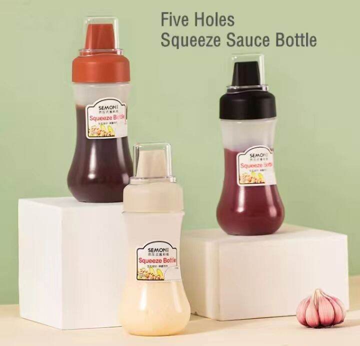 Sweet 350ml Multipurpose Easy Squeeze Bottle Scale Setting Ketchup