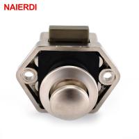 NAIERDI 20mm Camper Car Push Lock Diameter RV Caravan Boat Motor Home Cabinet Drawer Latch Button Locks For Furniture Hardware Door Hardware Locks