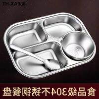 Children kindergarten students divided 304 stainless steel plate tableware dining room to suit the four-layer thickening deepen drop