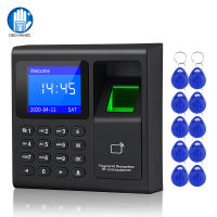 Biometric Fingerprint RFID Access Control Keypad System Electronic USB Time Clock Recorder Attendance Machine 10 Keyfobs Card