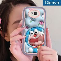 เคสปลอกสำหรับ Samsung Dienya J7 J7 Prime 2เคสลาย3D การ์ตูนดอกไม้พร้อมขอบคลื่นโดราเอมอนกันกระแทกแบบใสนิ่มเคสมือถือโปร่งใสลายกล้องถ่ายรูปที่สร้างสรรค์เคสป้องกันซิลิกาเจล