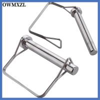 OWMXZL 2Pcs 1/2 "x 3.54" หมุดล็อคเพลา เหล็กไร้สนิม 12.6X90มม. หมุดหัวเข็มขัดแบบสปริง ปล่อยอย่างรวดเร็ว สี่เหลี่ยมสี่เหลี่ยม ความปลอดภัย Coupler PIN รถพ่วงฟาร์ม