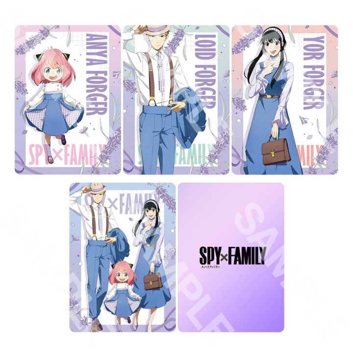1 tấm) Ảnh card bo góc in hình SPY X FAMILY ver VIOLET Gia Đình Điệp Viên  thẻ bo viền 5*8cm anime chibi sưu tầm # 