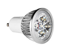 10แพคไฟสปอตไลท์ LED สีขาวนวลขาวเย็นสีขาว400LM 4W หรี่แสงได้ (AC200-240V) หลอดไฟ LED ลูกโลก