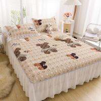 Cabeceiras De Cama รุ่นกระโปรงเตียงผ้าคลุมเตียงครอบคลุมสี่ฤดูกาล Tete De Lit 35OAK942801