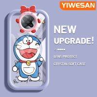 "YIWESAN เคสสำหรับ Xiaomi Poco F2 Redmi  K30 Pro ซูมได้การ์ตูนโดราเอมอนสีสันสดใสรูปสัตว์ประหลาดตัวเล็กๆนิ่มสำหรับเลนส์กันกระแทกแบบใสเคสป้องกันซิลิโคนสร้างสรรค์เคสมือถือ"