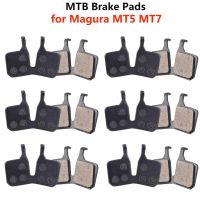 6 Pairs Bicycle Disc Brake Pad Resin MTB Bike Hydraulic Brake Pads Wear-resistant Replacement Accessories for Magura MT5 MT7