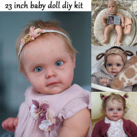 Reborn Kit Reborn Baby Vinyl Kit 23Inches Maggie Soft Touch Unpainted Unfinished Doll Parts DIY Blank Boneca Bebe