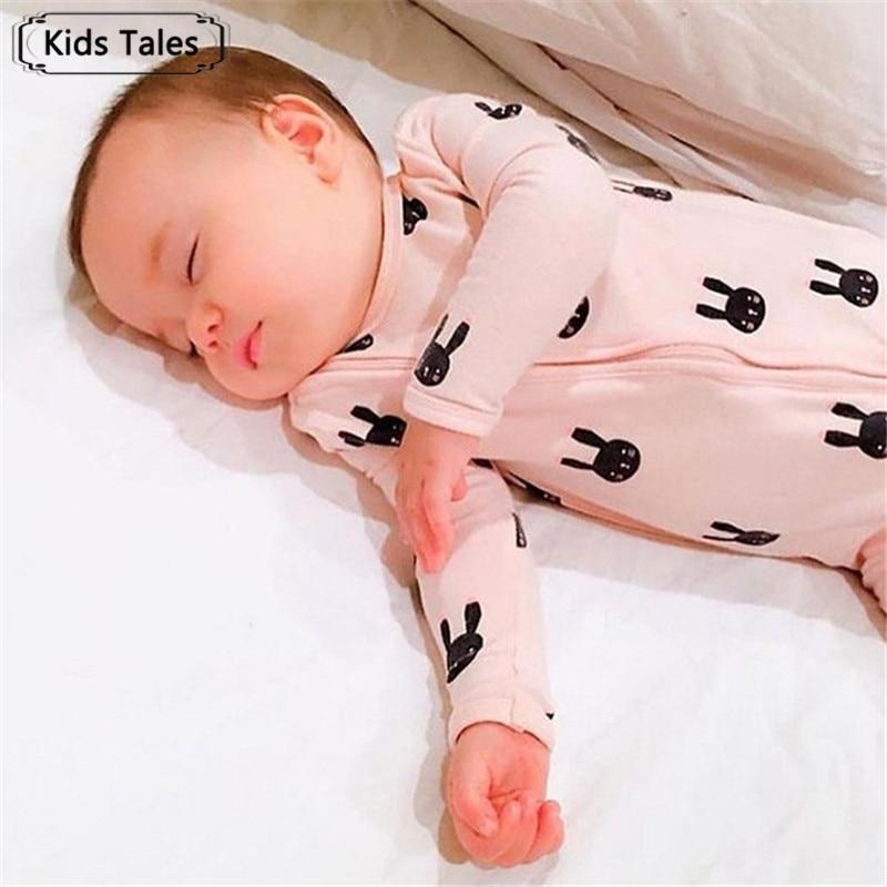 Infant Baby Boy Girl Animal Clothes Elephant Sleeper Gown Outfits Floral Sleepwear Romper Newborn Cute Nightgowns 