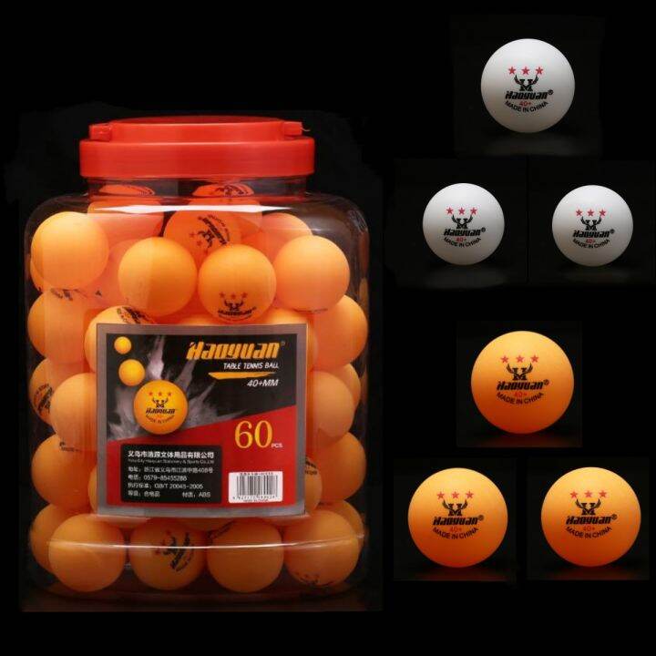 60 Piece Double Happiness Table Tennis Ping Pong Ball Train the ball