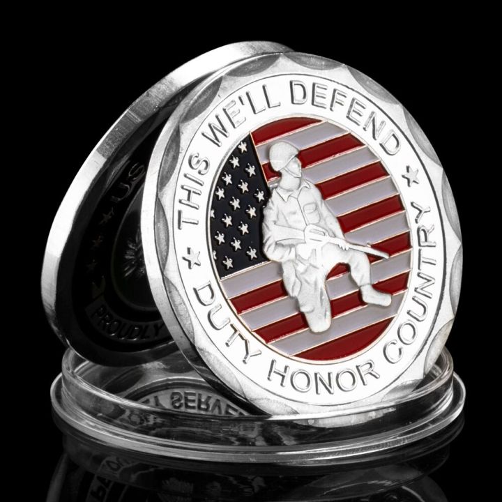 เหรียญทหารของที่ระลึกทหารผ่านศึกสหรัฐอเมริกาใน-we39ี้จะปกป้องความท้าทายเหรียญทองเคลือบเหรียญที่ระลึก