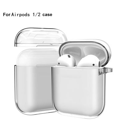 Transparent Cases For AirPods Cases Bluetooth Wireless Earphone Protective Cover For Airpods 2 1 PC Clear Hard Case Shell Headphones Accessories